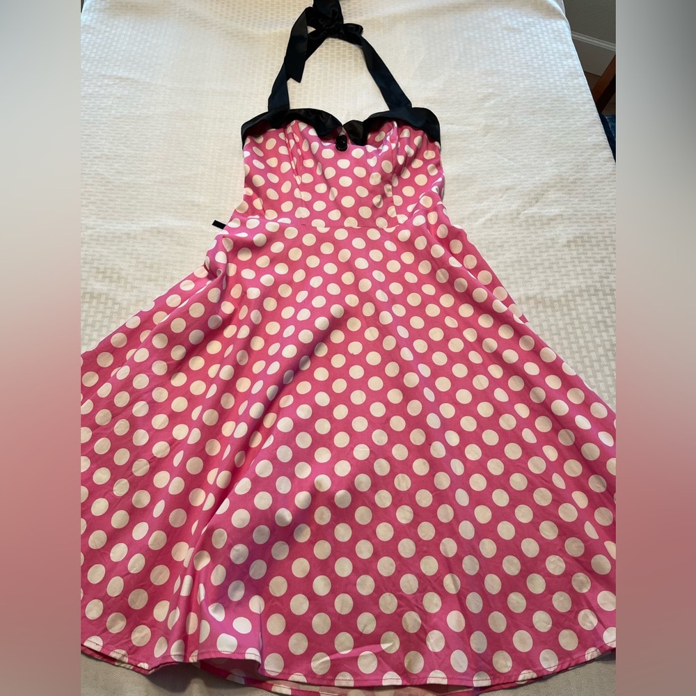 Dressystar brand size large retro vintage look polka dot dress